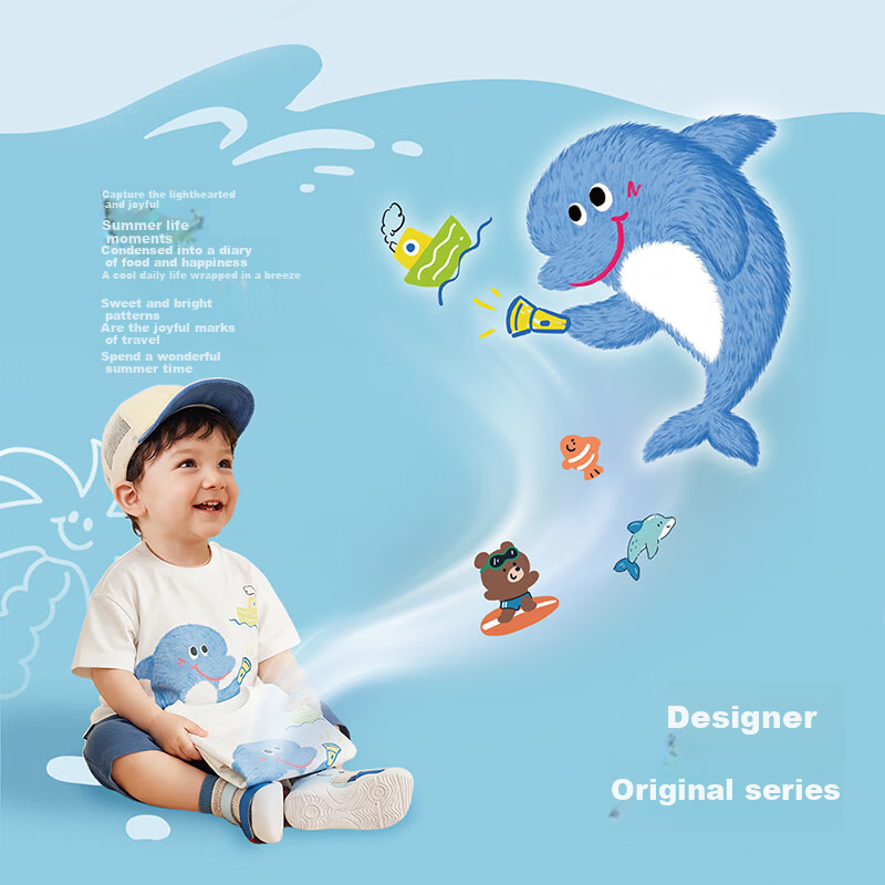 BALABALA Children's Clothing, Baby Short-Sleeve T-Shirt, for Boys And Girls, Infant Top, 2026 New Summer Style, Cute And Adorable Pure Cotton Clothes