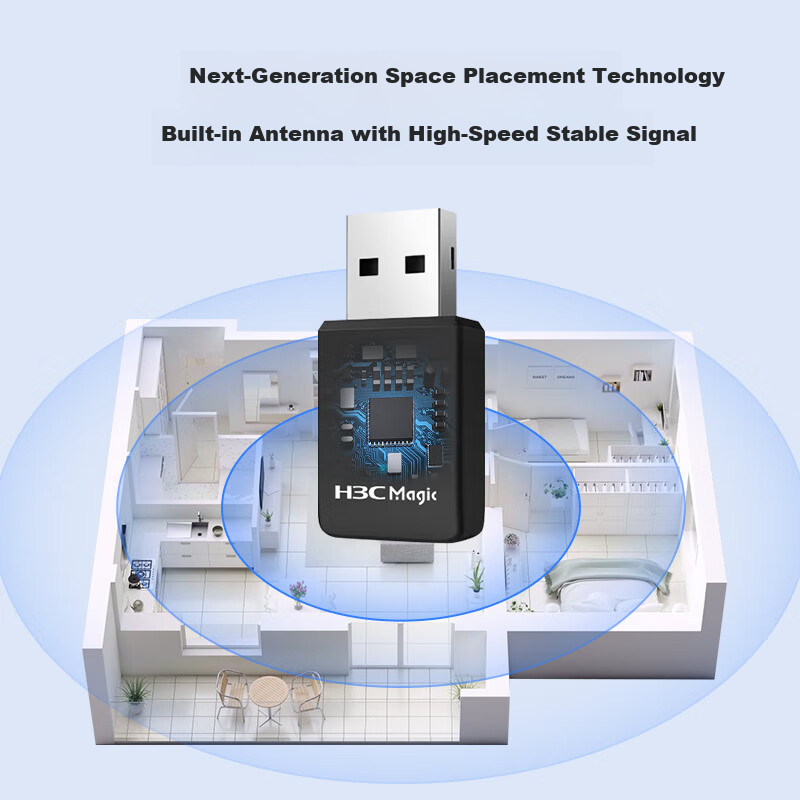 H3C New H3C WA900I USB Wireless Adapter WiFi Receiver 5G Dual Band Desktop Laptop Universal Wireless WiFi Transmitter
