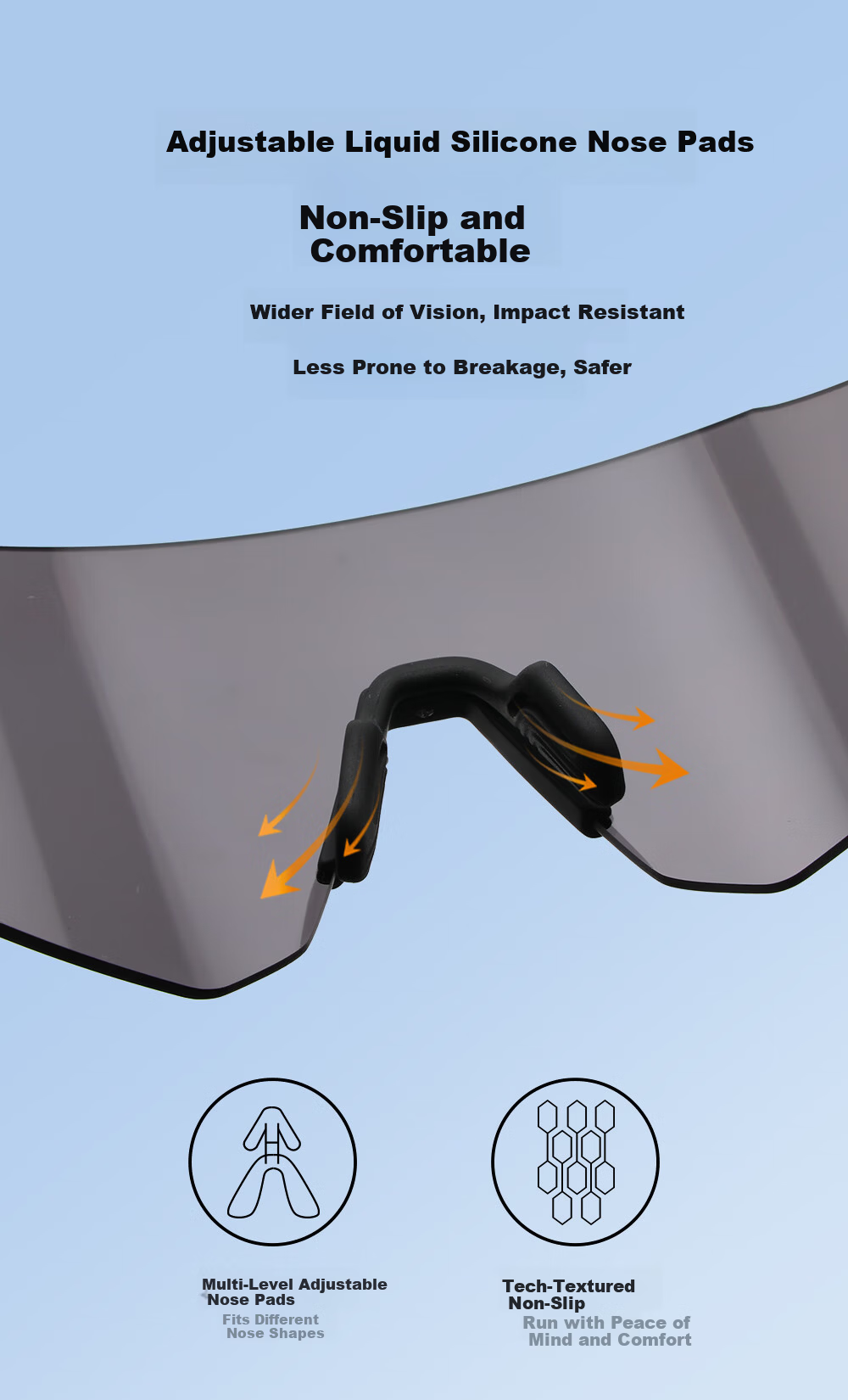 Cashman Running Glasses Professional Marathon Sports Sunglasses Windproof Outdoor Sunglasses for Men and Women Cycling Protective Eyewear 11