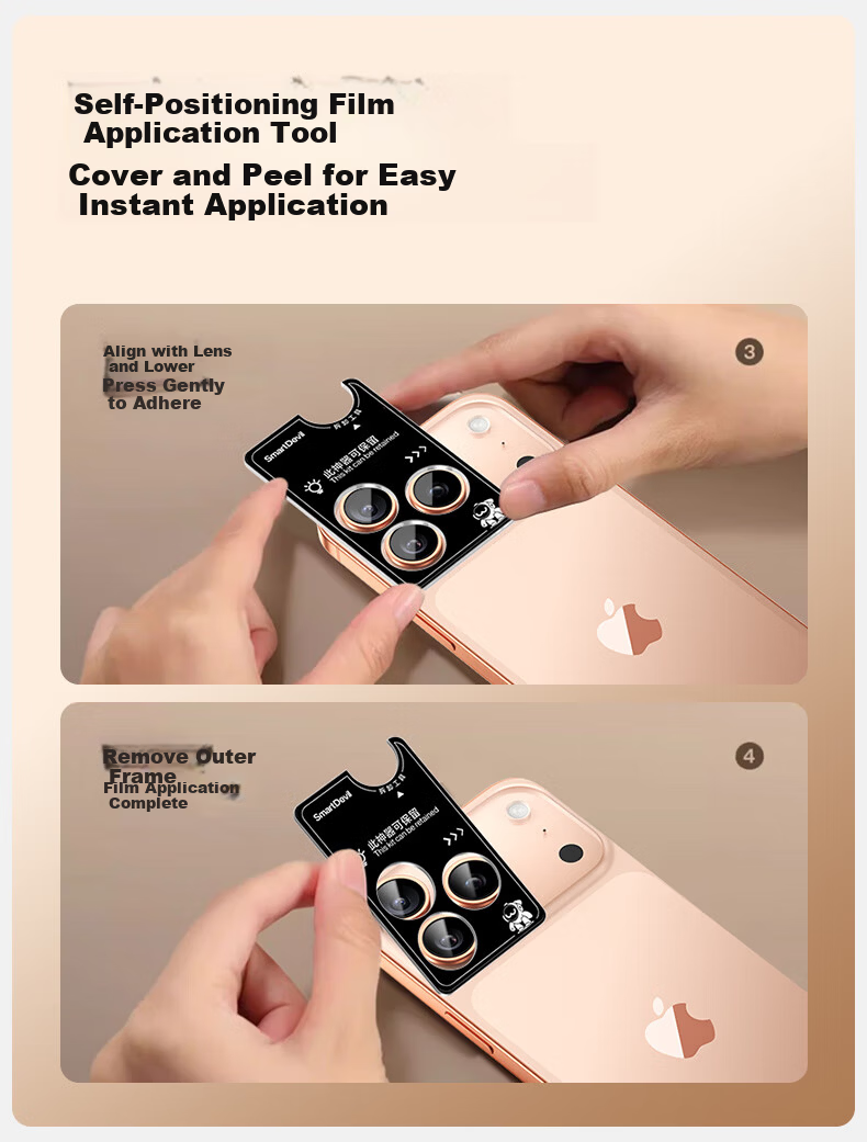 Shanmo [Corning + AR Anti-Reflective Coating] Compatible with iPhone 17 Pro Lens Film Full Coverage Lens Protective Film Independent Lens Non-Bulging Shell 1 Set 10