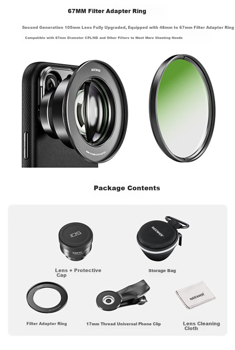 NEEWER Magnetic Stackable Modular Macro Lens for Mobile Phones (4PCS) 15