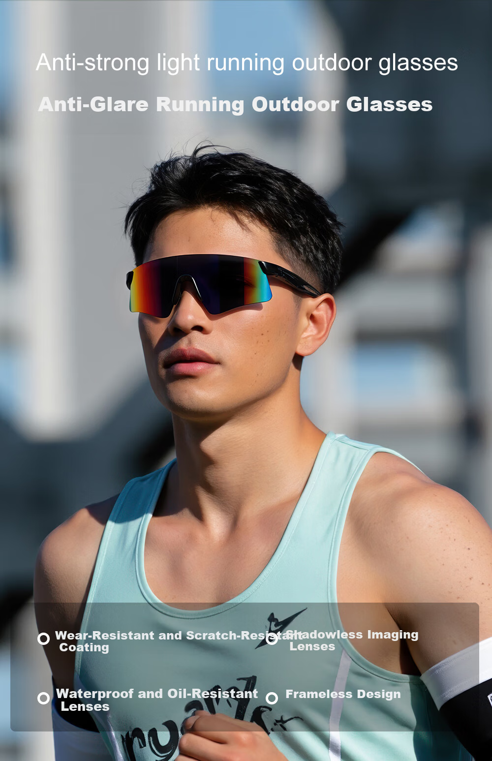 Cashman Running Glasses Men's and Women's Marathon Professional Outdoor Sunglasses Photochromic Cycling Sports Protective Sunglasses 1