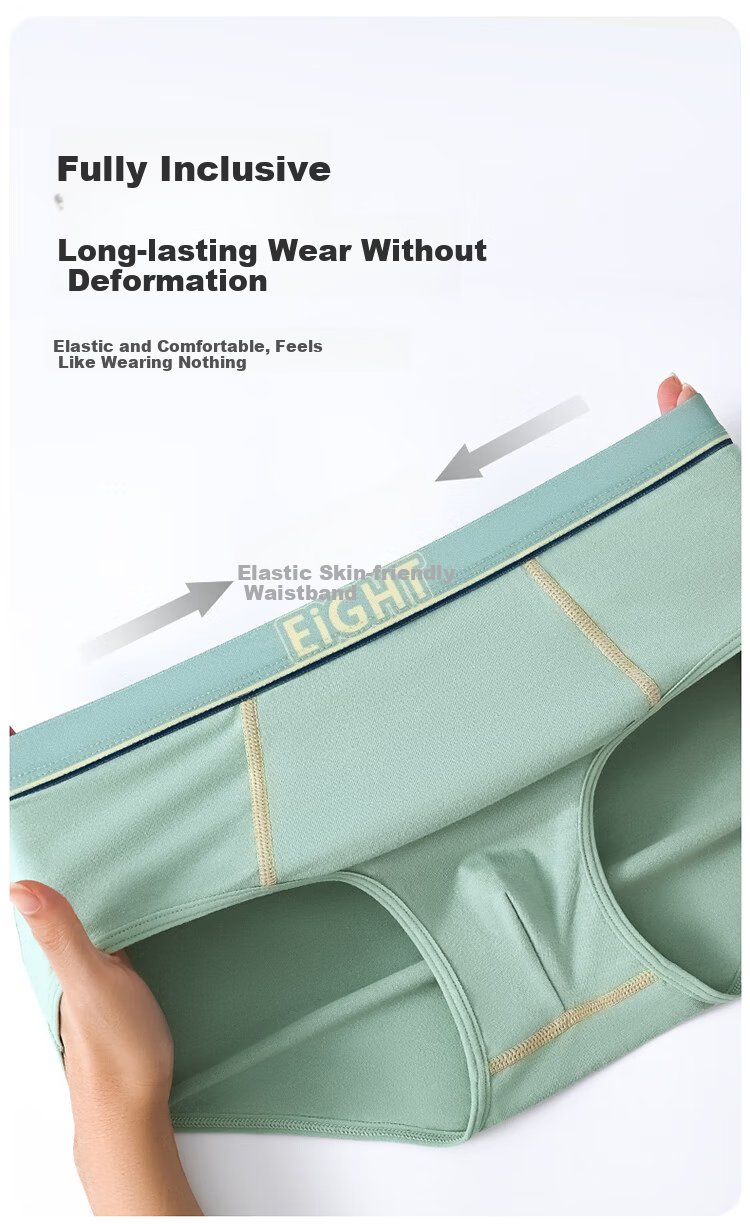 Dingguagua Boys' Solid Color Cotton Triangle Underwear for Teens Ages 12-16, Developmental Period Children's Mid to Large Size Briefs 7