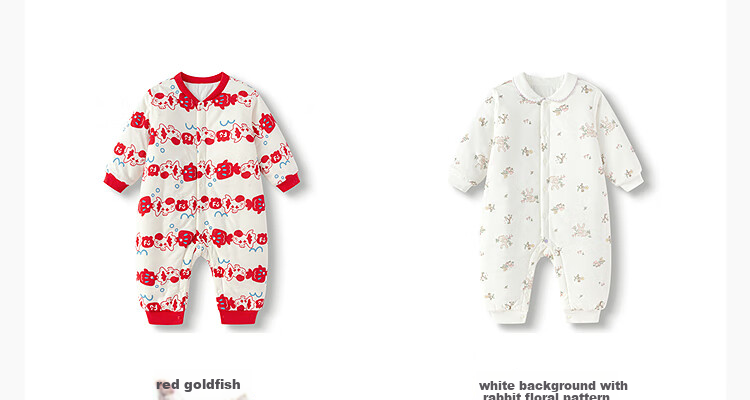 BALABALA Baby Romper Newborn Infant Bodysuit Unisex Winter Thickened Warm Soft Crawling Suit 15