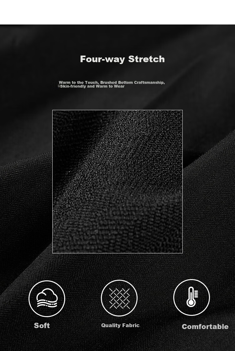YOUNGOR Cashmere Warmth 2025 New Men's Straight Fit Stretch Casual Pants Black 31.5 170/78A 5