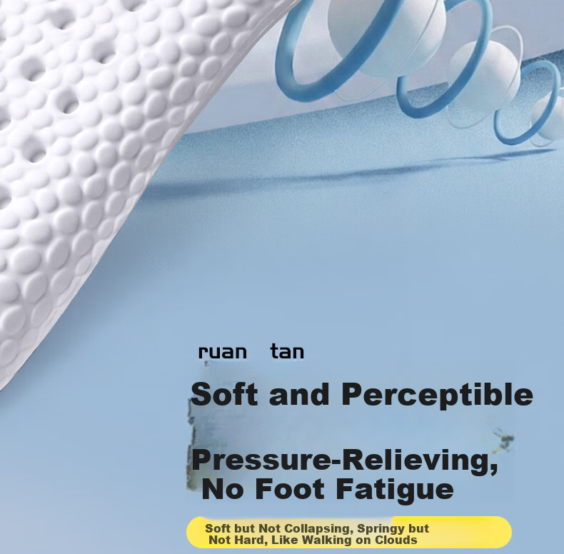 FOOTOPPO Sports Insoles for Men Military Training Ultra-Soft Shock Absorbing Insoles for Men's Basketball Shoes Running Shoes Insoles for Women 17