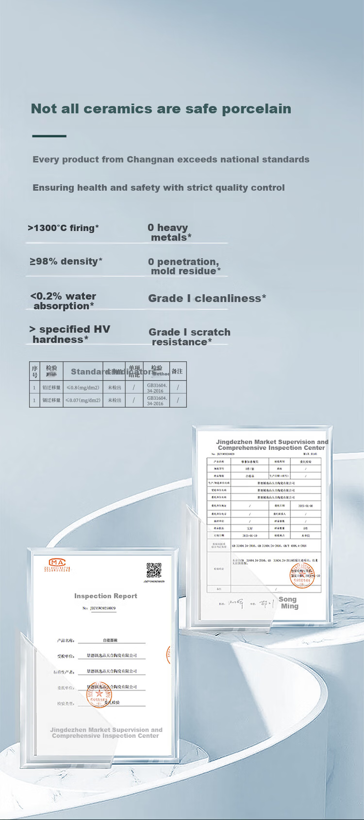 Changnan Ceramic High-Temperature Pure White Dinnerware Household Rice Bowls Porcelain Solid Color 4.7-Inch 6-Piece Healthy Porcelain Bowl Set 6