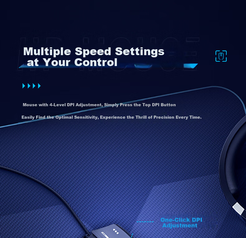 HP M100 Wired Gaming Mouse USB Four-Level DPI Adjustable Mouse for Home Office Gaming PUBG LOL RGB Silent Click Unisex Desktop Computer Mouse Milk Tea Color 5