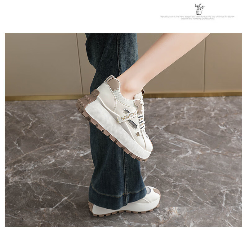 Cartelo Crocodile Women's Casual Shoes Platform Sneakers Thick-soled Lightweight Sports Shoes 1691 Mika Size 37 18