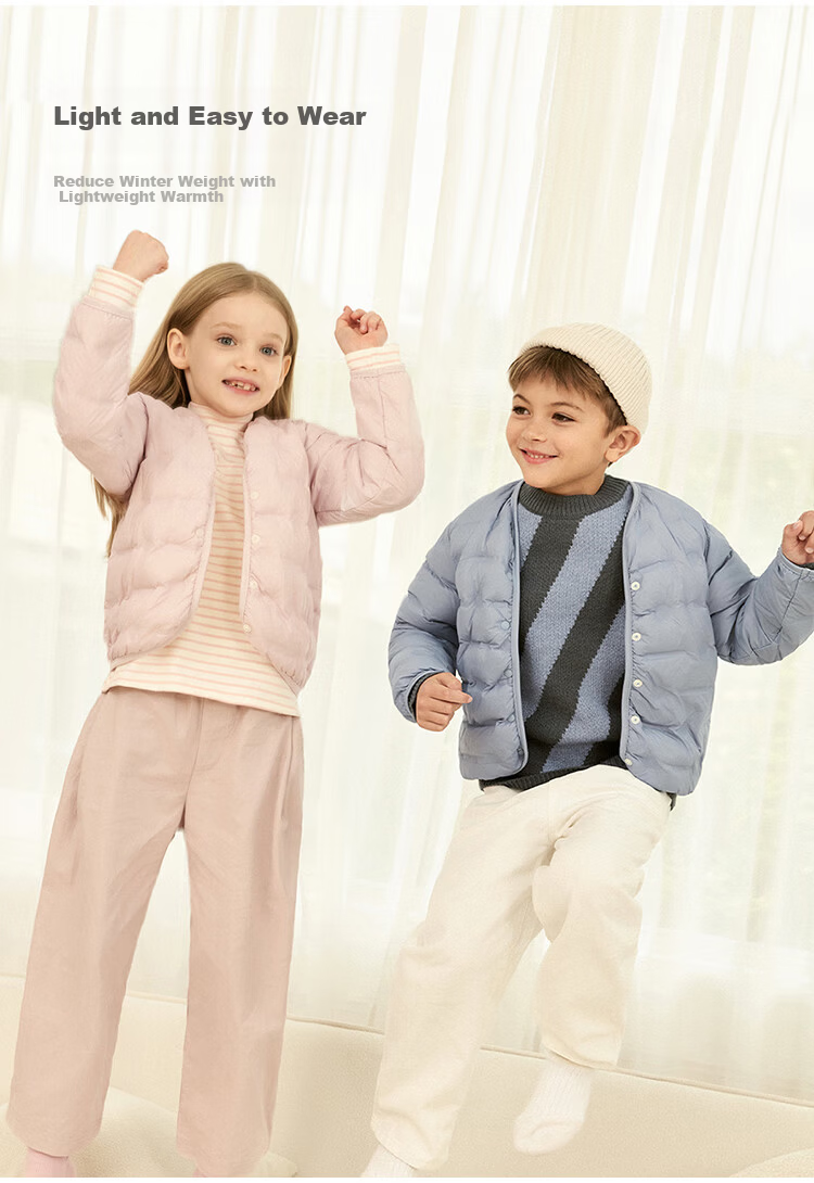 MARC&JANIE Kids Ultra-Light Warm Down Jacket Autumn Winter School Uniform 551012 6