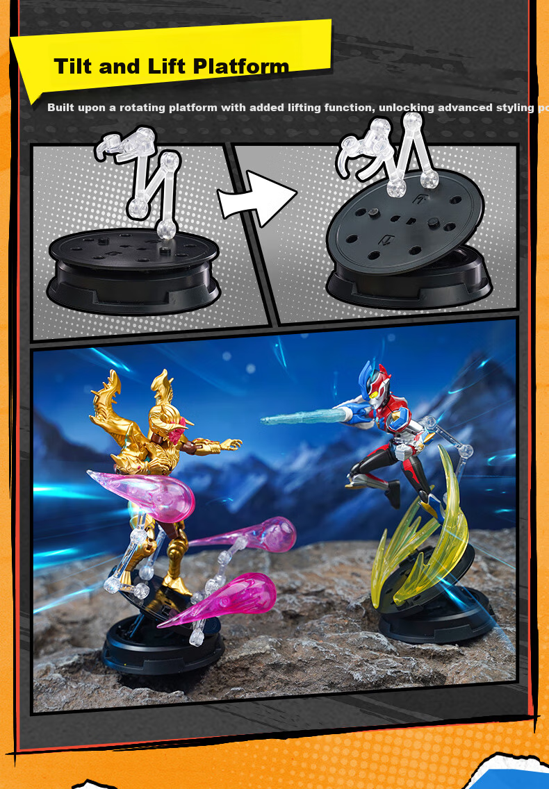 Keeppley Building Blocks Ultraman ZERO Infinite Edition Series 5 - Tribute to Glory Toy Birthday Gift for Boys Single Box 8