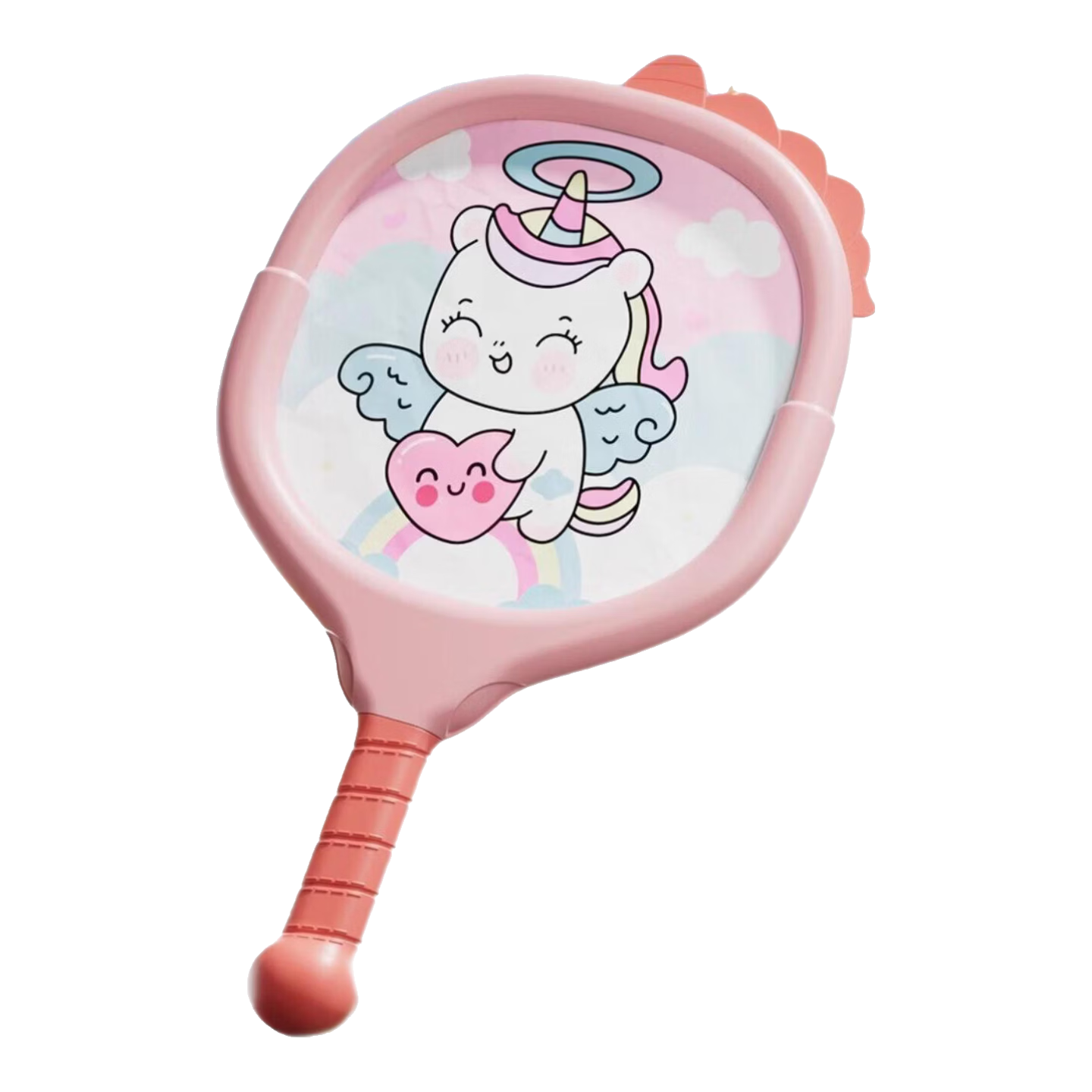 Besnail Kids Badminton Racket for Ages 3-6 Beginner Short Handle Silent Tennis Outdoor Training Toy for Children’s Day