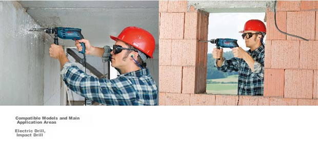 BOSCH Round Shank Impact Drill Masonry Drill Bit Set for Wall Drilling Compatible with Electric Drill (5 Pieces: 4/5/6/8/10mm) 4