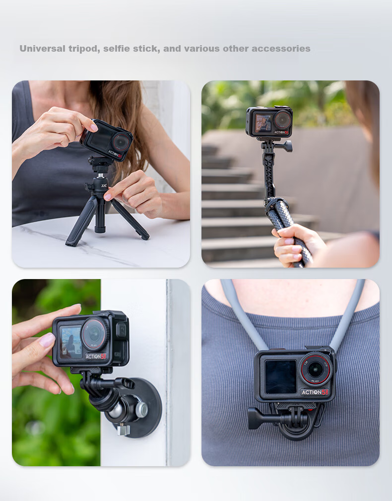 JJC Magnetic Base for DJI Action 5 Pro Quick Release Adapter for Action 4/3 DJI Osmo 360 Sports Camera Accessories (Random New or Old Version) 4
