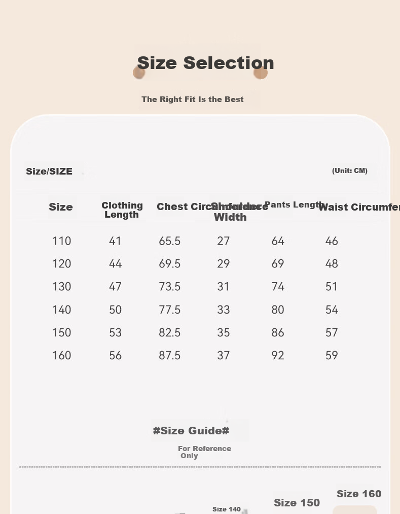 Langsha Girls' Cotton Thermal Underwear Set, Pure Cotton Autumn and Winter Sleepwear for Children 9