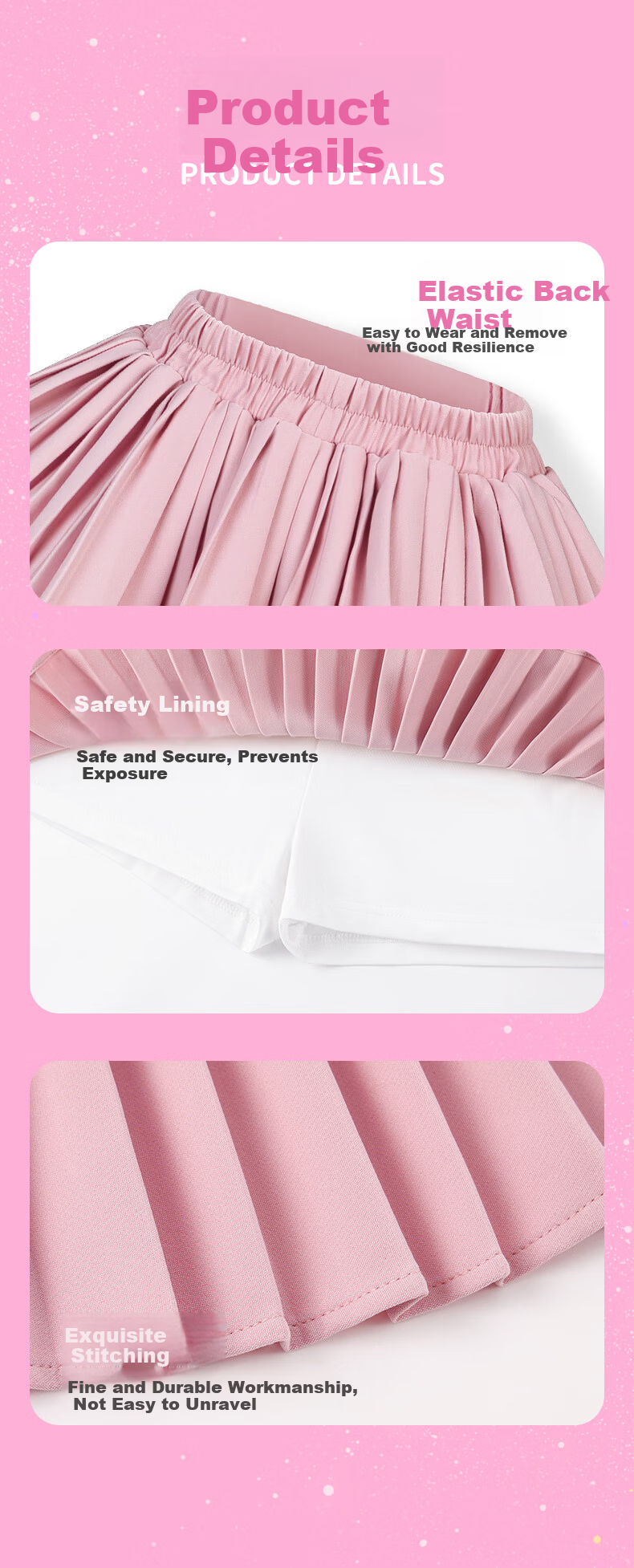 My Little Pony Girls' Puff Skirt Summer Children's Short Skirt Cute Princess Dress Pink Size 110 8