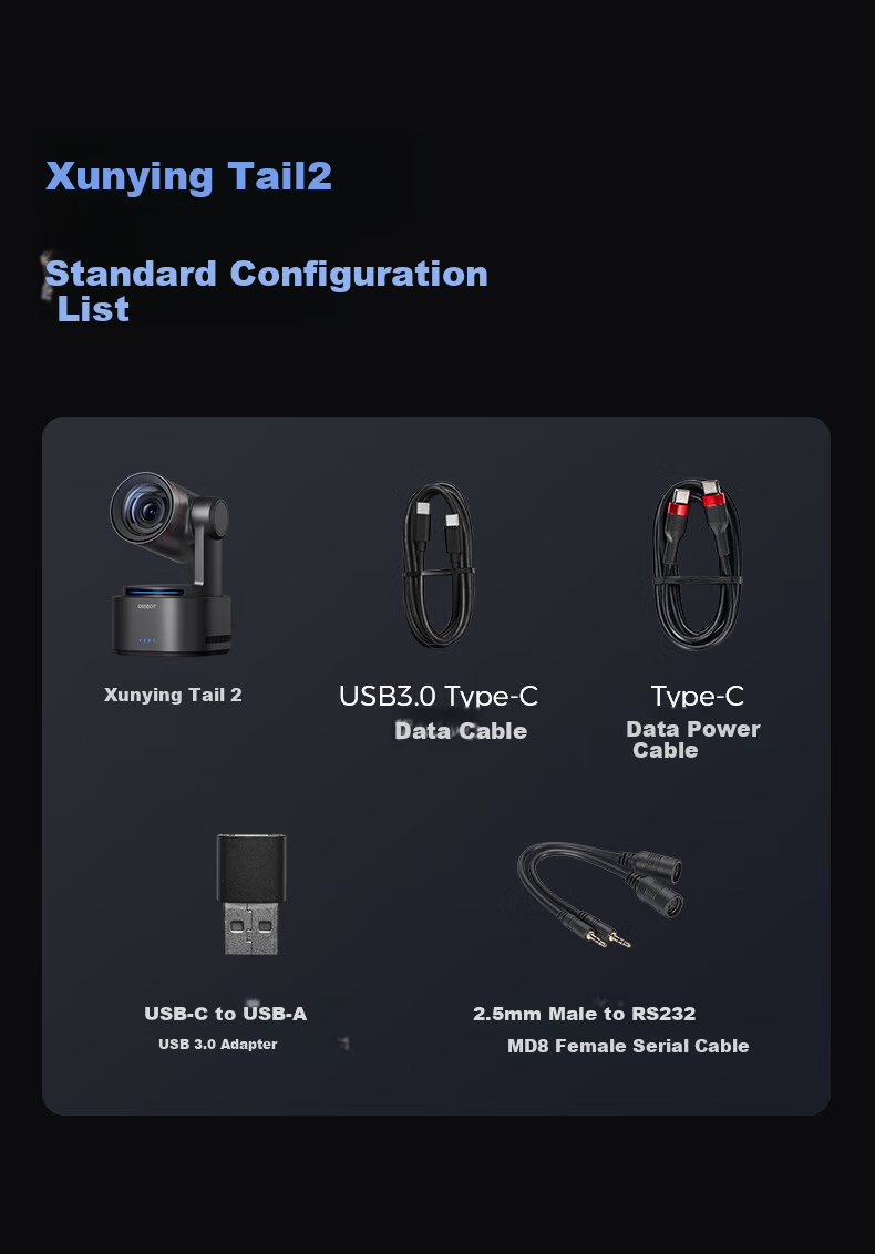 OBSBOT Tail 2 AI 3-Axis Gimbal Live Streaming Camera 4K Ultra HD Professional Live Broadcast Camera Entertainment E-commerce Dedicated All-in-One Live Streaming Device 22
