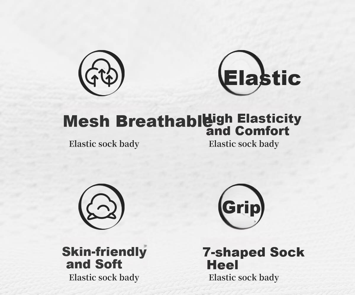 Buddygo Disposable Socks Unisex Daily Cotton Socks Travel Portable Wash-Free Odor-Resistant Mid-Calf 5 Pairs 4