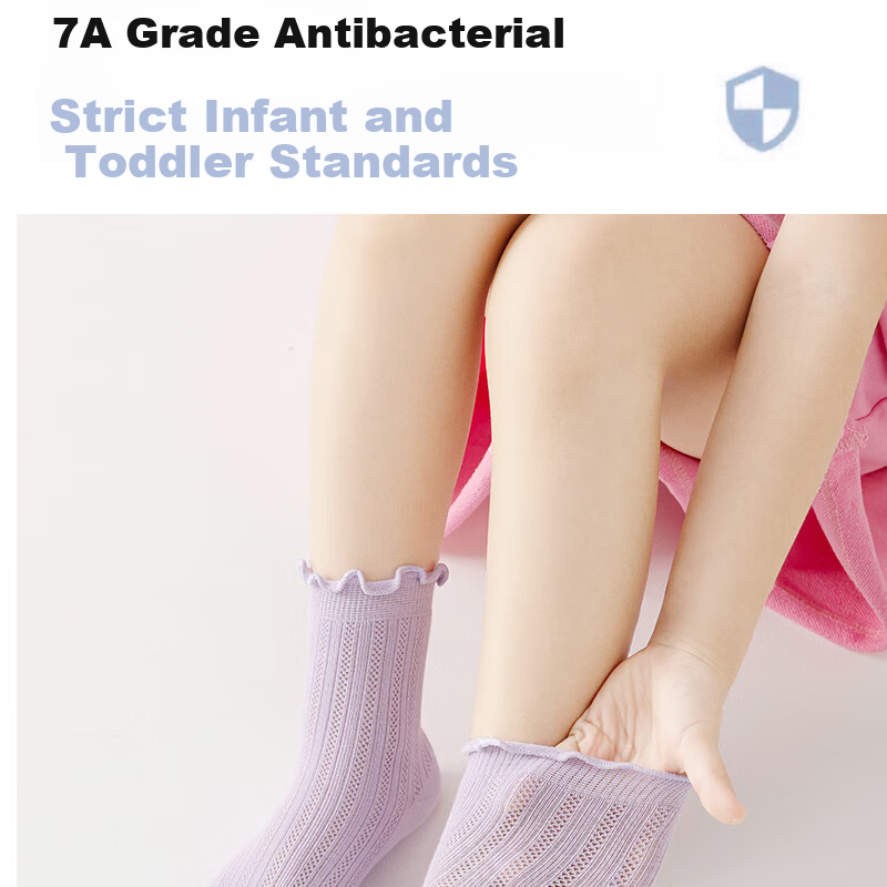 Cotton Lace Children's Socks Baby Kids Odor-Resistant Breathable Sweat-Absorbing Socks 8