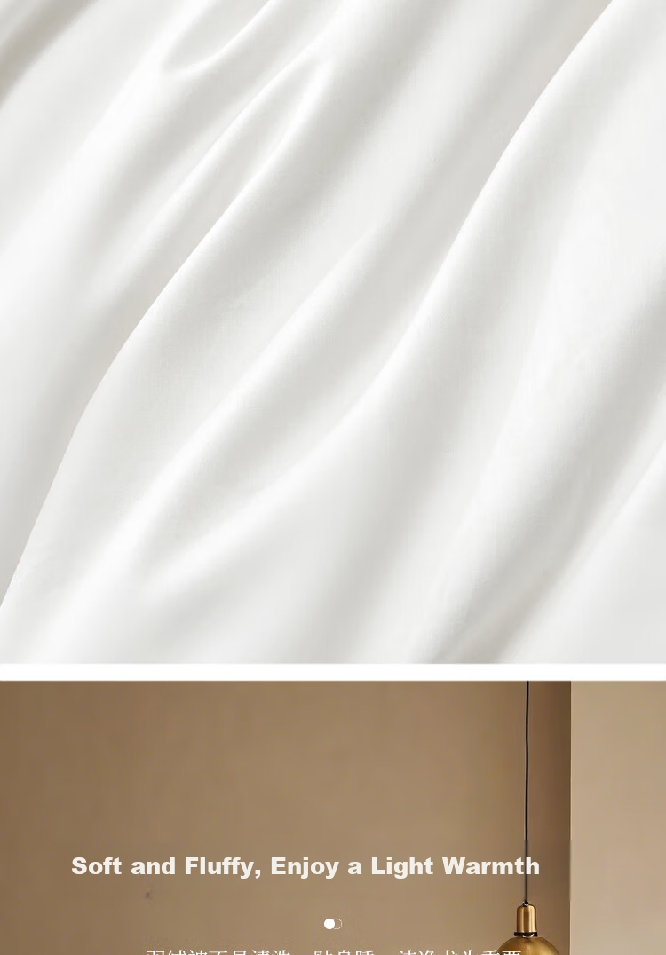 Yuan Life 95% White Goose Down Quilt Four Seasons Spring and Autumn Double Down Comforter Filled 1000g 200*230cm 6