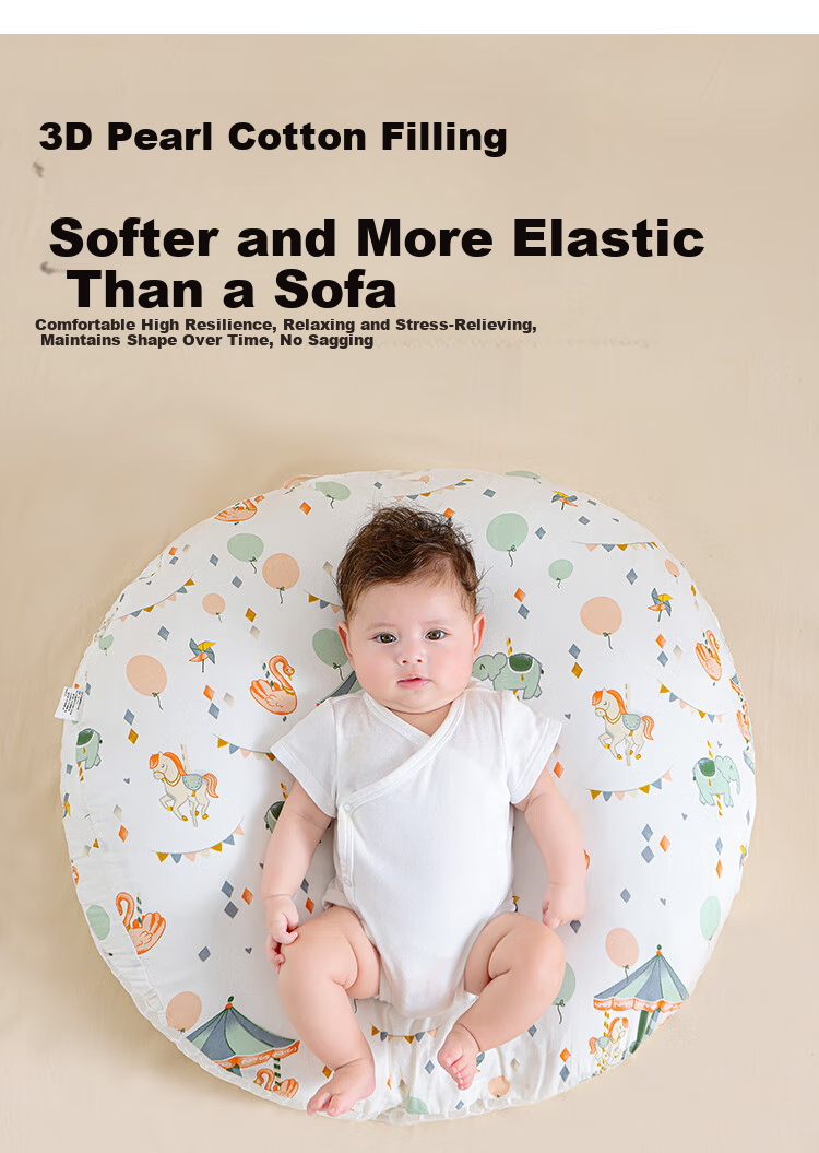 JOYNCLEON Nursing Pillow Baby Anti-Spit-Up Inclined Cushion Anti-Choke Milk Feeding Pillow for Newborns 0-1 Year Jzt72072 4