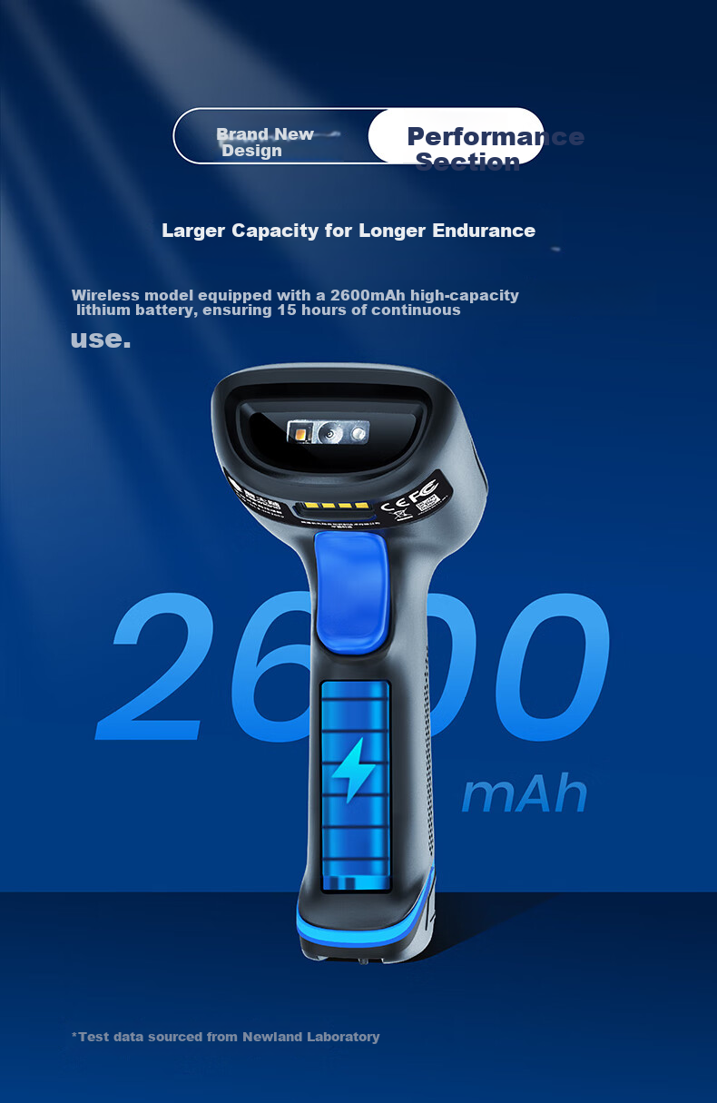 Newland HR3000 1D/2D Barcode Scanner USB Retail POS Payment Code Reader Batch Scanning 2