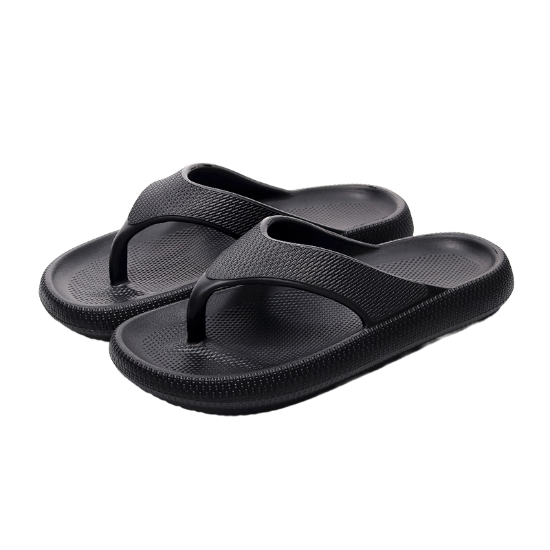 GUOLUOFEI Large Size Flip-Flops Summer Unisex Non-Slip Outdoor Sandals Trendy Thong Beach Shoes Pink 43-44