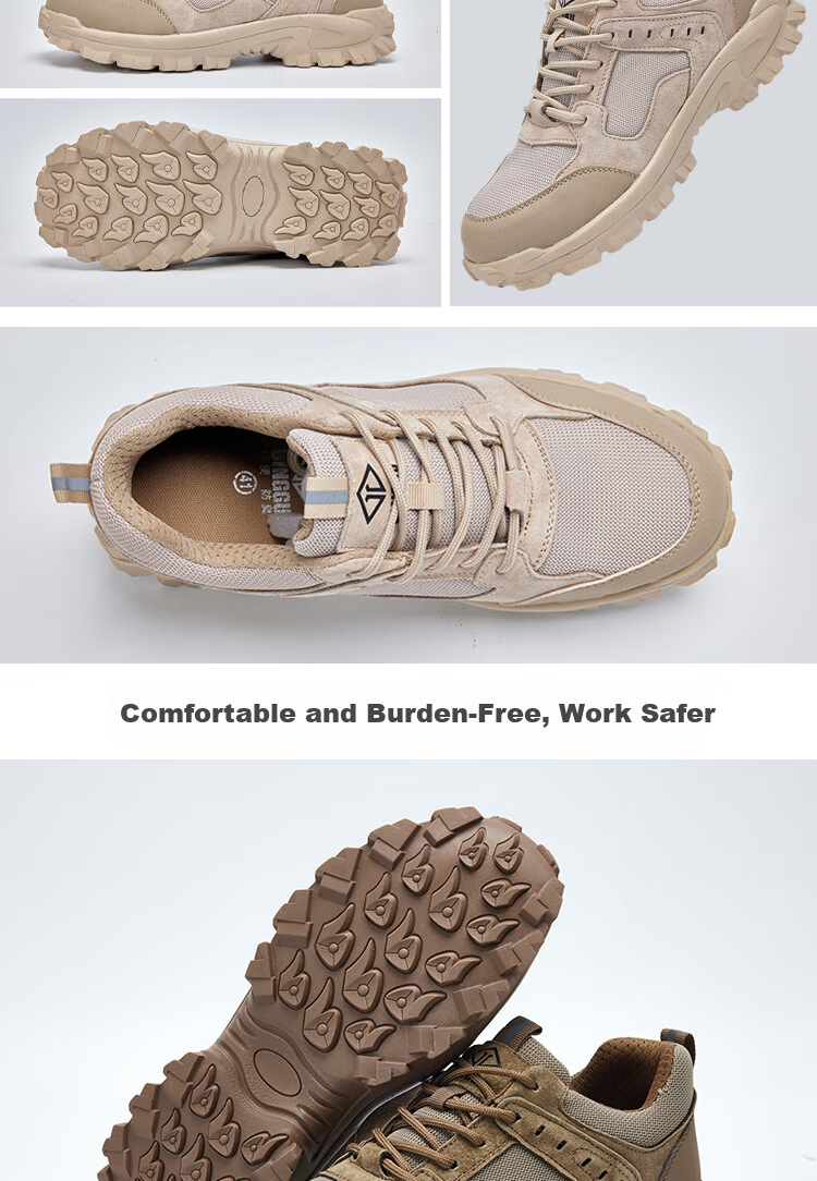 Dinggu Men's Labor Protection Shoes Gray Four-Season Anti-Smash Anti-Puncture Rubber Sole Comfortable JD1176hui37 12