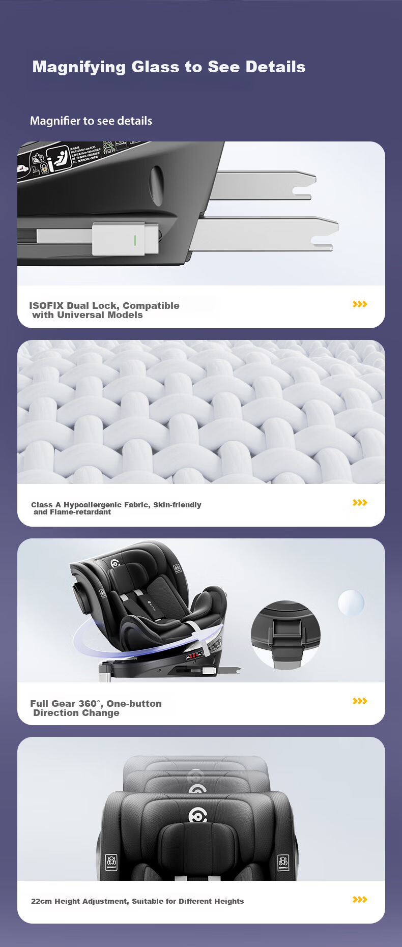 Elittile Children's Safety Seat S2 Platinum Knight 0-12 Years Car Smart Ventilation Heating Baby Seat Pro Edition 13