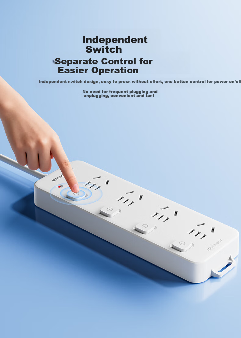BLAUPUNKT British Standard Power Strip with UK Travel Adapter, 4-Socket Surge Protector with Individual Switches, 1.8m Cable, Compatible with Switch 2, for Hong Kong, Macau, UK, Singapore, UAE, Maldiv 9