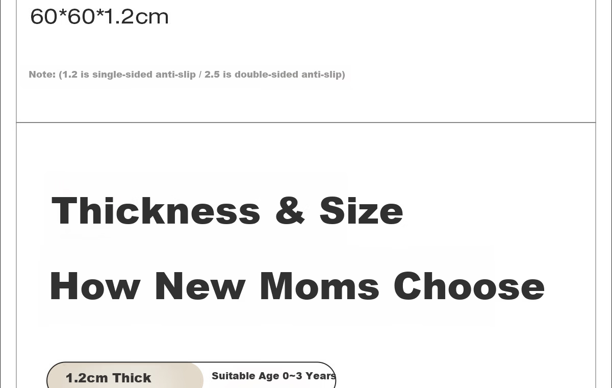 Zichen Baby Crawling Mat Foam Floor Mat Anti-Fall Thickened Puzzle Mat Crawling Pad Tatami Floor Mat 77
