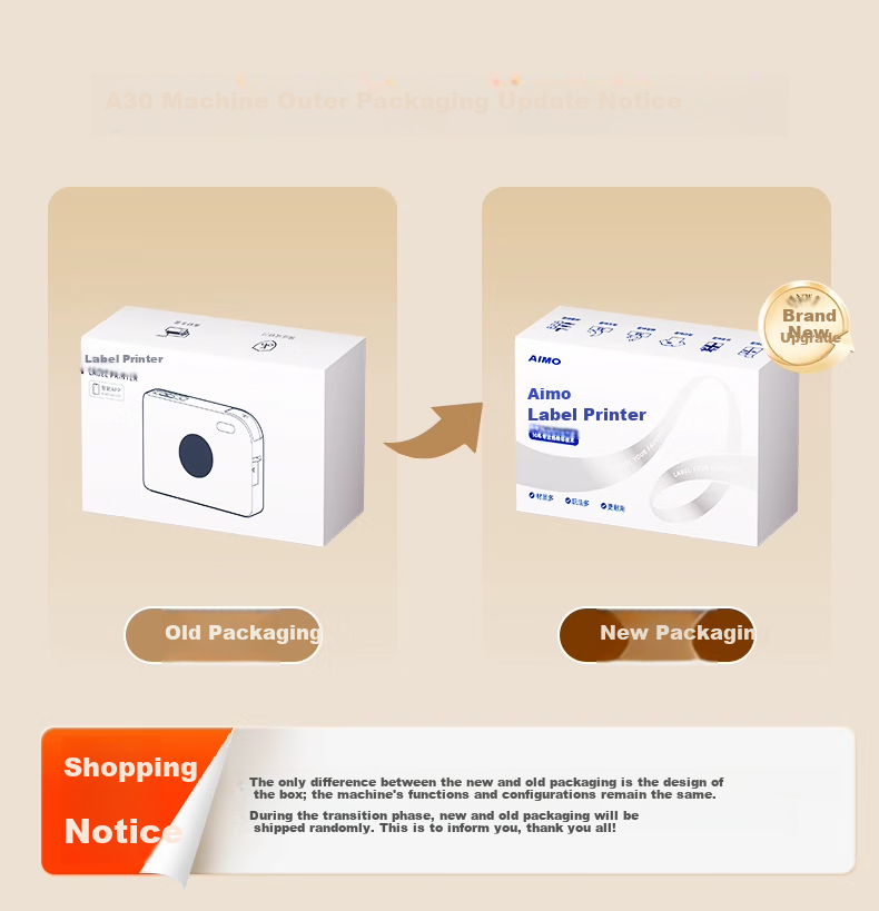 Aimo A30 No-Focus Green Instant Photo Label Printer Thermal Transfer Portable Home Office Cable Carbon Ribbon Adhesive Sticker Color Name Label Women's Day Gift 12