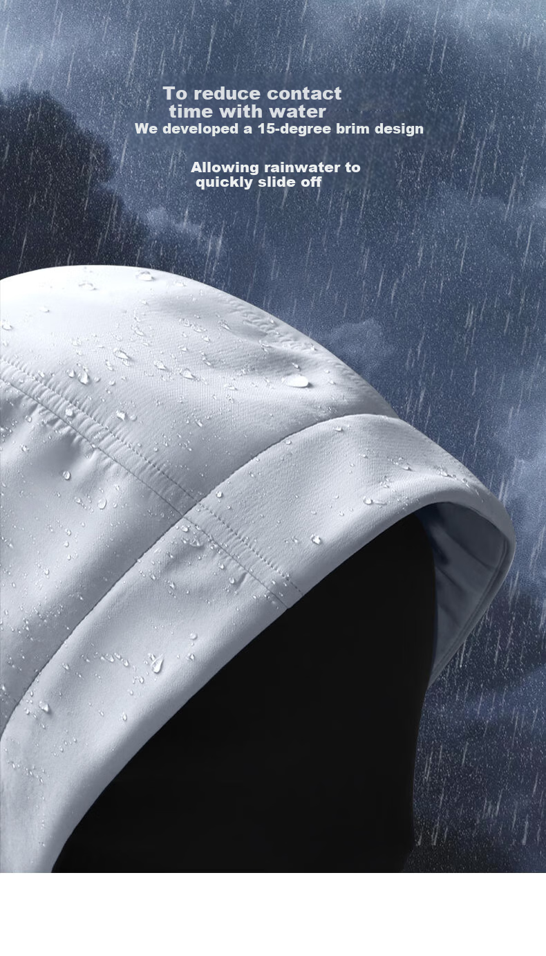 Baleno S&K Series Men's Winter Fleece-Lined Outdoor Sports Jacket Windproof Warm Water-Repellent Hooded Coat Autumn Winter 6