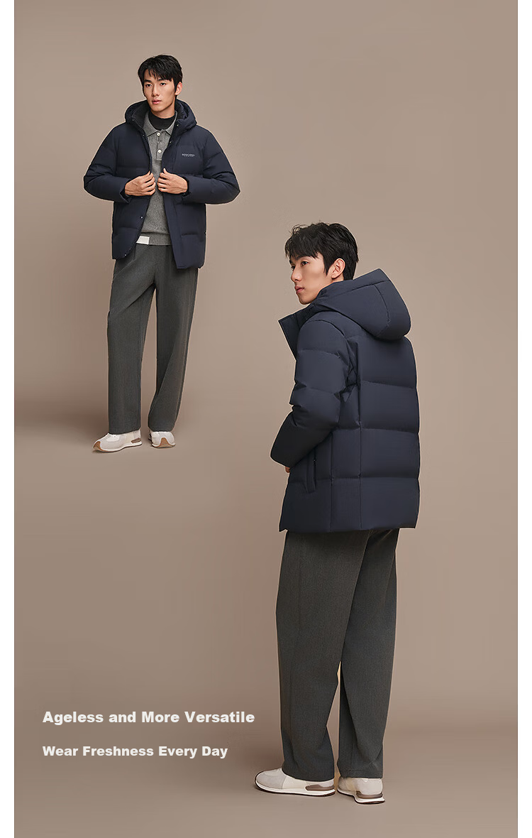 BOSIDENG Best-Selling Men's Down Jacket Business Coat Hooded Men's Business Jacket Hot Sale in Mall 2