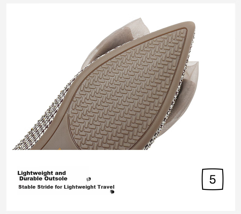 HLA Women's Single Shoes, Pointed Toe, Chanel-Style Slip-Ons, Comfortable, Champagne Color, Versatile Women's Shoes, HDADXW1CEN192, Champagne Color, Size 38 13