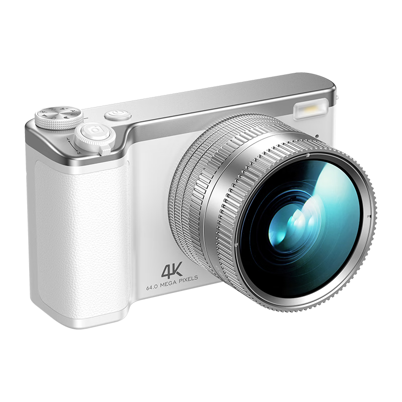 Patriot D11 Ultra Student Digital Camera Selfie Birthday Gift for Girls Entry-Level Mirrorless Alternative CCD White 128GB Children's Day Gift