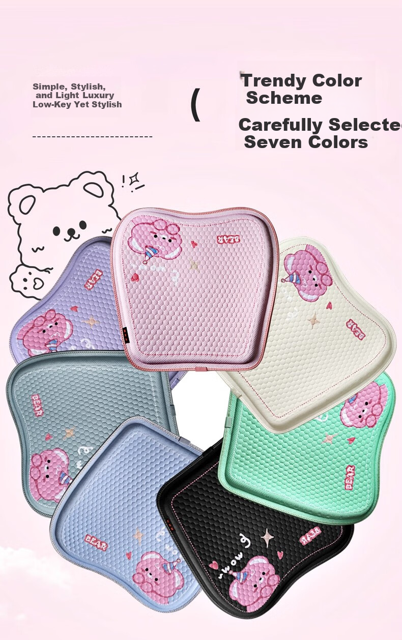 Fan Ye Summer Car Seat Cushion Office Breathable Gel Seat Pad Home Chair Cushion Car Seat Accessory 10