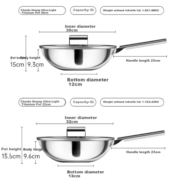 COOKER KING Fluorine-Free Coating Non-Stick Wok Multi-Functional Ultra-Light Titanium Pan 28CM for Gas and Induction Cookers 13