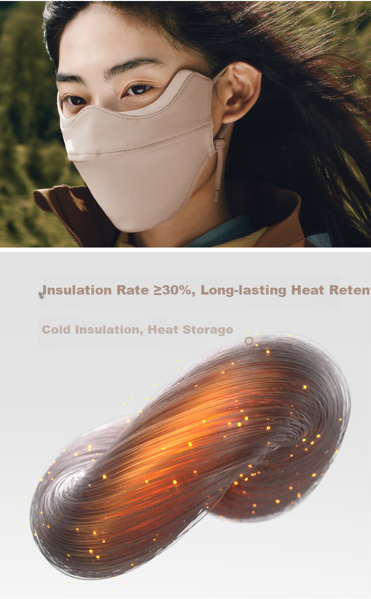 Beneunder Winter Men's Cold-Resistant Warm Mask Cycling Windproof Face Mask Women's Sun Protection High-Quality Fleece Warm Mask 10