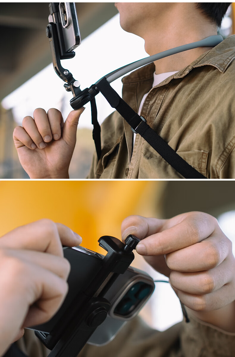 SUREWO First-Person View Magnetic Quick-Release Neck Strap Chest Phone Mount Neck-Worn Phone Holder for Cycling Fishing Anti-Shake Shooting Daily Vlog Live Streaming Accessory 2