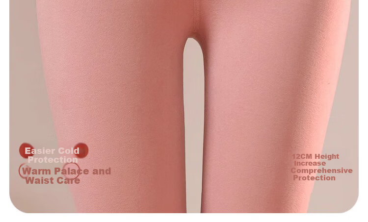 MiiOW Women's Thermal High-Waist Slimming Down Silk Thickened Fleece Lined Leggings 11