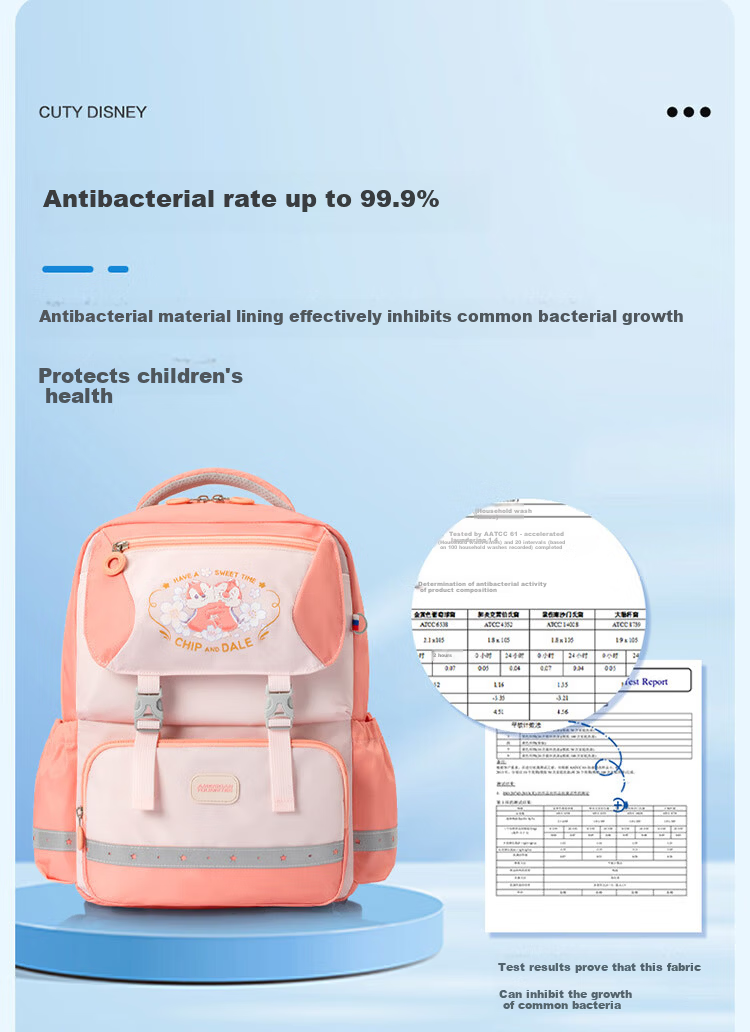 AMERICAN TOURISTER Boys' Antibacterial Lightweight Backpack for Elementary Students Grades 1-2 Large Capacity NN8*001 12