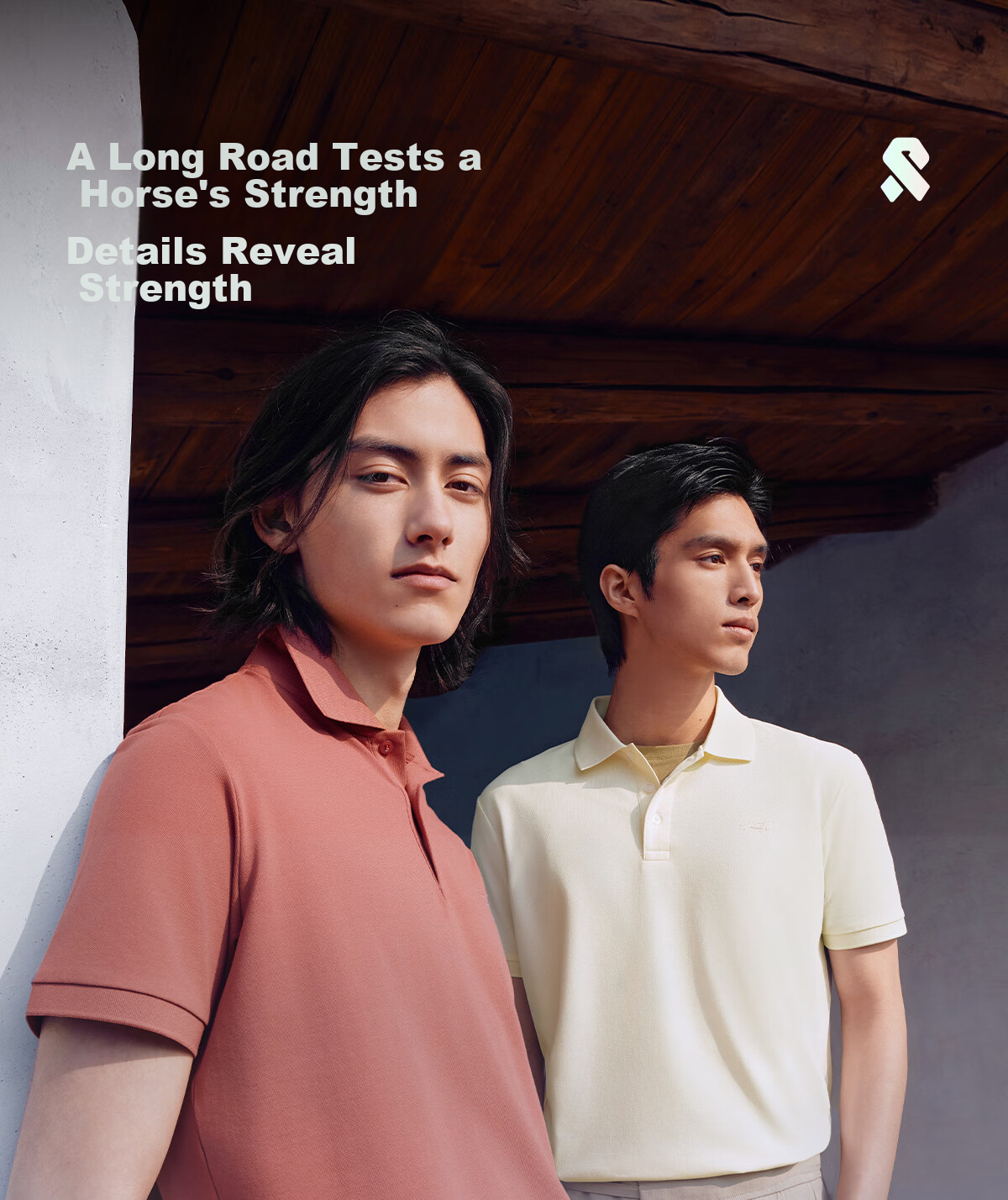 Hongdou Ice Cream Men's Short Sleeve Polo Shirt Summer Cool Moisture-Wicking Quick-Dry Collared T-Shirt 7