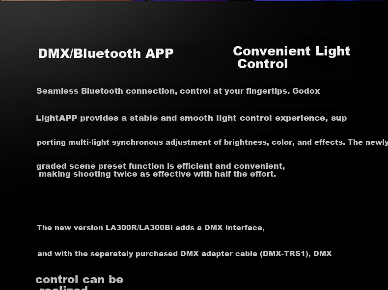 Godox LA300BI RGB LED Fill Light Live Streaming Light Photography Lighting Studio Continuous Light 6