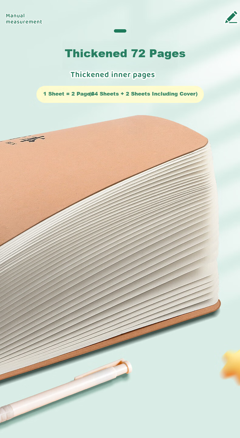Shuxing Kraft Paper 16K Error Correction Notebook Homework Book for Primary School Students Chinese Math Mistake Organizer Junior High and High School Error Correction Notebook Essential for School St 3