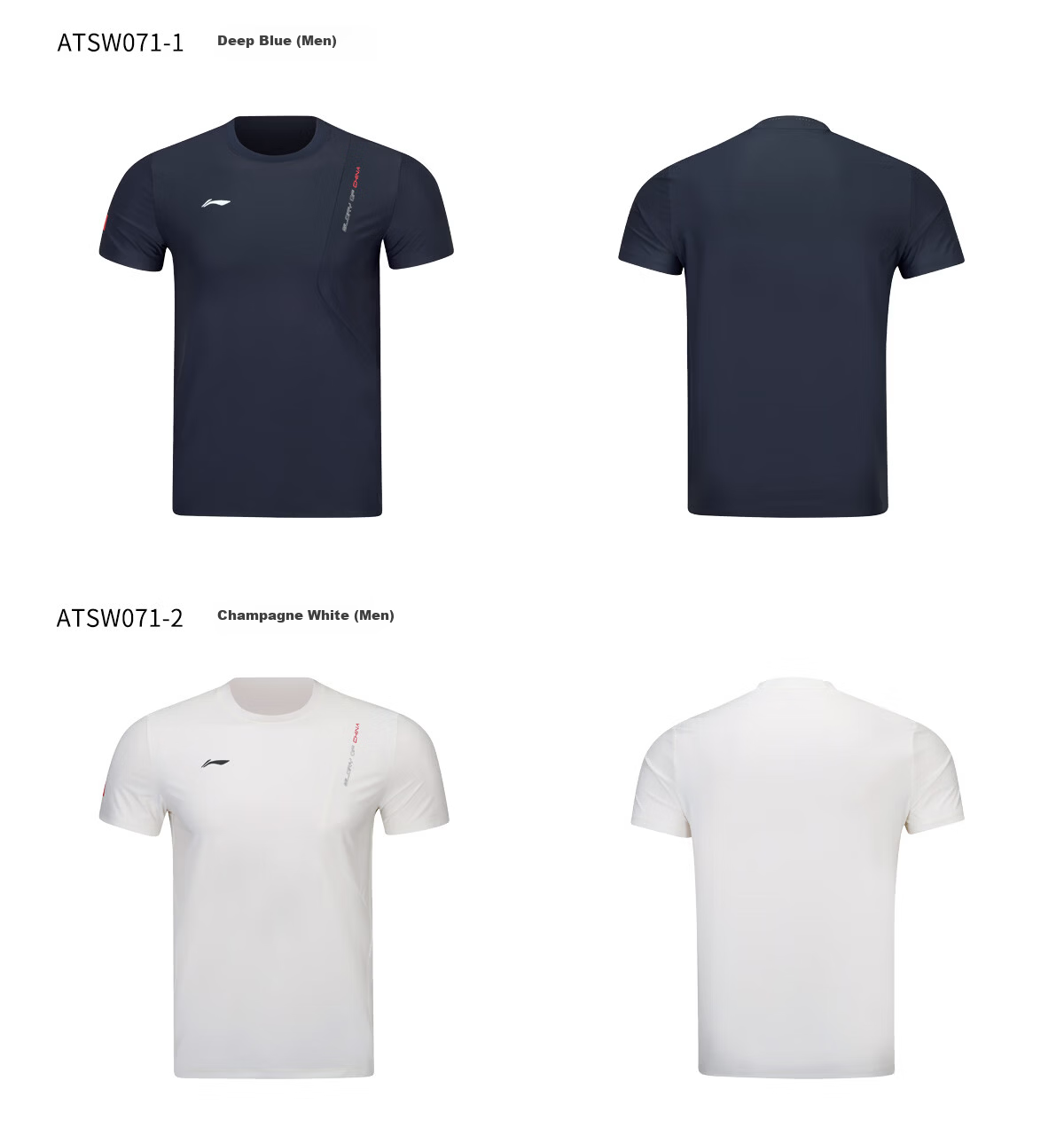 Li-Ning Glory Sponsored National Flag Men's Cooling Comfortable Sun Protection Short Sleeve T-Shirt 2026 New Round Neck Top 10