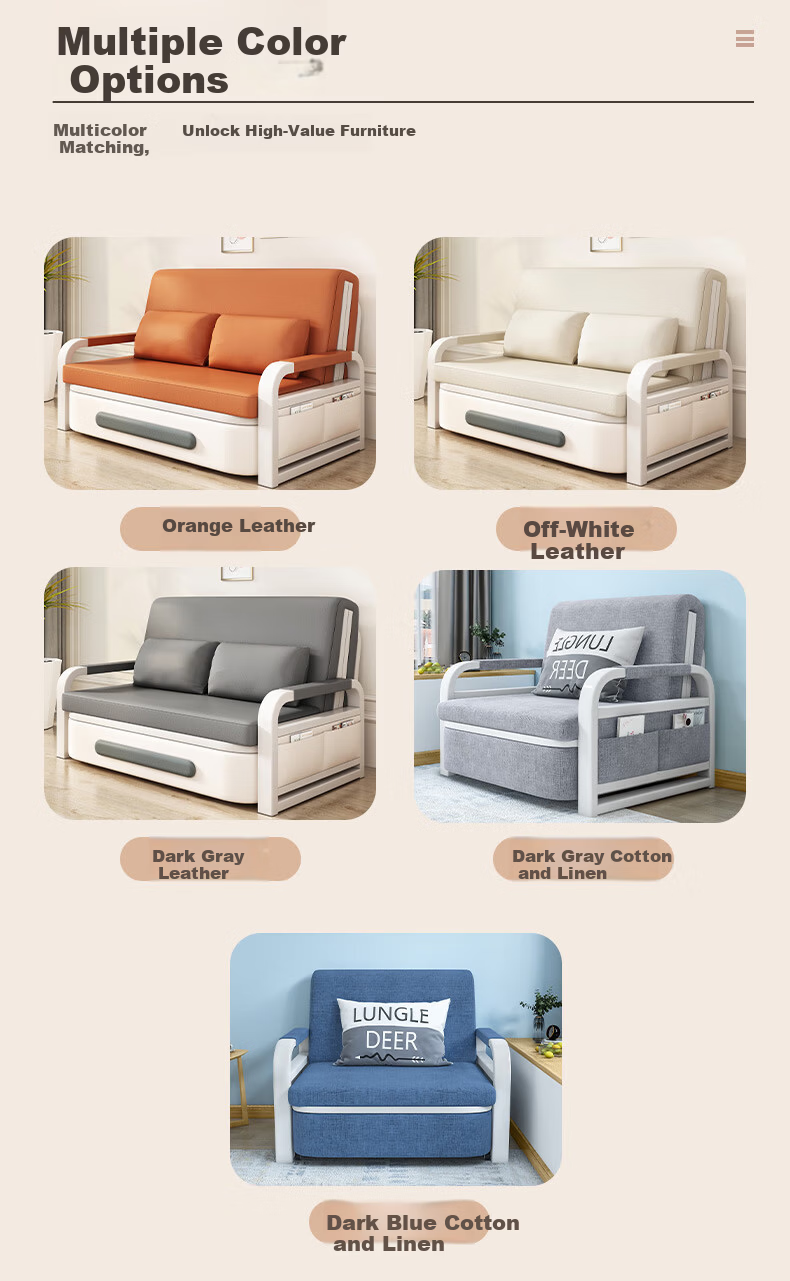 Yamile Foldable Sofa Bed 2-in-1 2025 New Model Pull-Out Foldable Multifunctional Small Apartment Single Sofa Bed 10