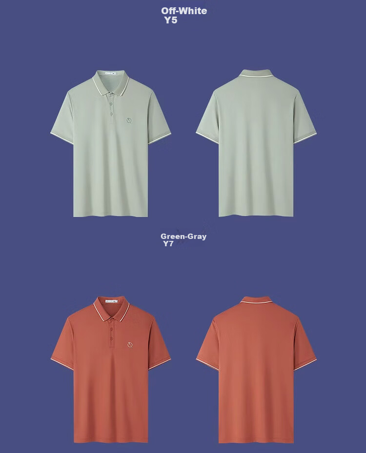 HLA Short-Sleeve Polo Shirt for Men, Three-Body Collaboration Series, Cool-Feeling Short-Sleeve Shirt for Men in Summer 23