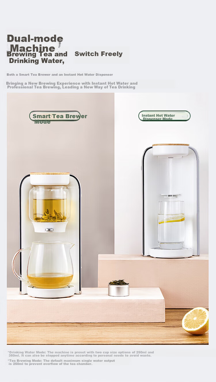 Mingzhan [Mid-Autumn Festival Gift] Health Pot Tea Maker Electric Kettle Teapot Mini Glass Flower Tea Pot Fast Heating Desktop Tea Machine Electric Water Boiler Tea Maker MZ-1151 4