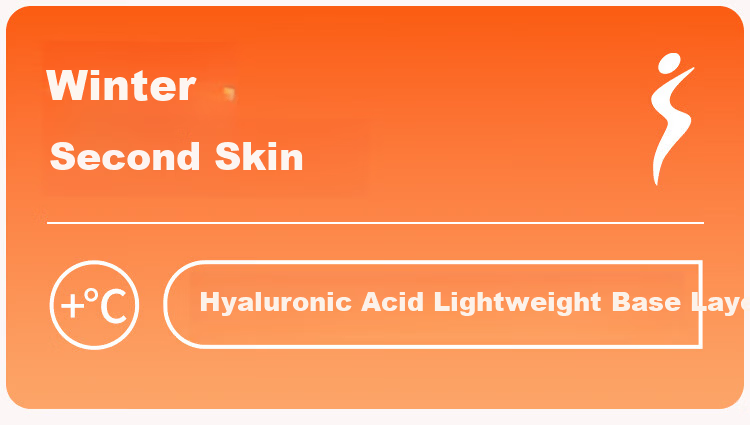 Ordifen Upgraded Hyaluronic Acid Thermal Underwear Women's Base Layer Skin Care High Elasticity Autumn Slim Seamless Set L 1